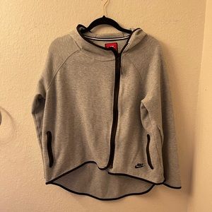 Nike high low zip up jacket